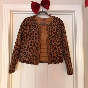 Blank NYC Quilted Leopard Print Jacket